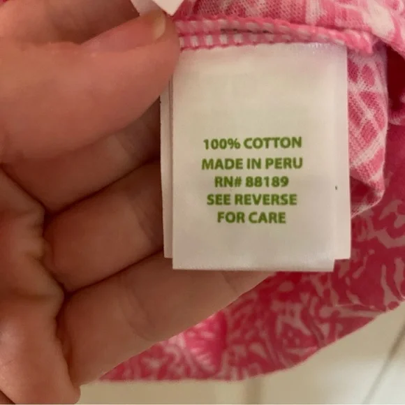 Lilly Pulitzer Pink and White Long Sleeve Dress - Picture 4 of 9